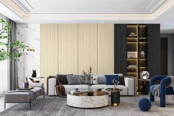 十堰轻奢风格-客厅