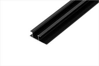 十堰航空纤维墙咔铝合金带灯中条（哑黑氧化）