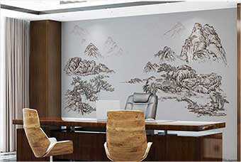 十堰森佰汇航空纤维墙咔（山水之间）