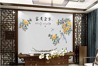 十堰森佰汇航空纤维墙咔（富贵荣华）