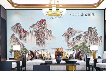 十堰森佰汇航空纤维墙咔（鸿运当头）